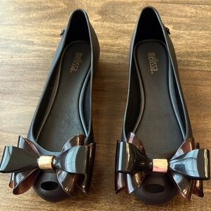 Melissa Black Flats -Size 5